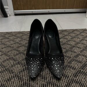Ardene Black and Silver Studded Heels